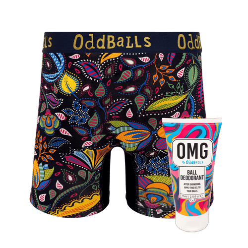 Magic Garden - Mens Bamboo Boxer Shorts & Ball Deodorant Bundle