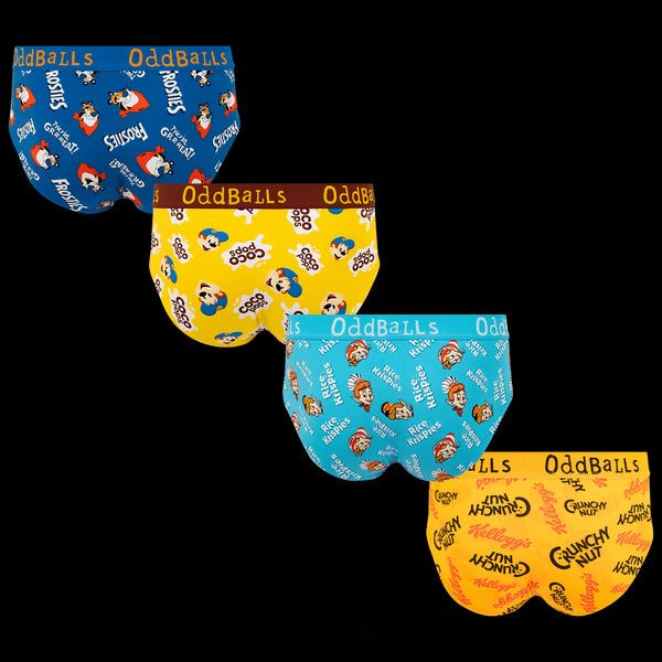 Kelloggs Variety  Pack - Mens Briefs 4 Pack