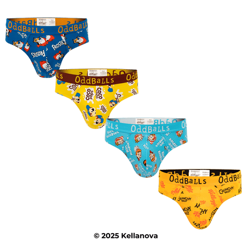 Kelloggs Variety  Pack - Mens Briefs 4 Pack
