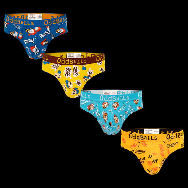 Kelloggs Variety  Pack - Mens Briefs 4 Pack