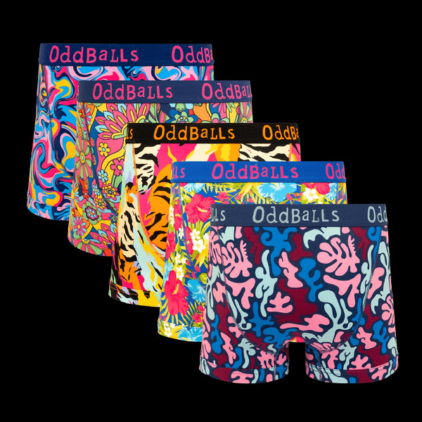 Bargain Bums Bundle - Mens Boxer Shorts 5 Pack