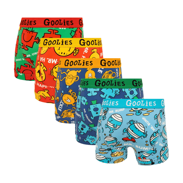 Mr Men Bundle - Kids Boxer Shorts 5 Pack Bundle