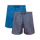 Navy & Orange Bundle - Mens Swim Shorts 2 Pack