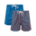 Navy & Orange Bundle - Mens Swim Shorts 2 Pack