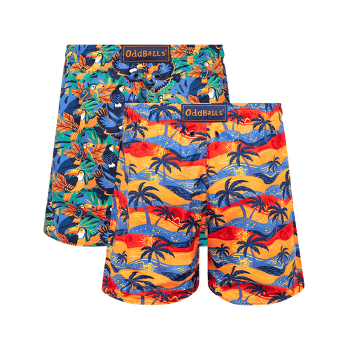 Oasis & Paradise Bundle - Mens Swim Shorts 2 Pack
