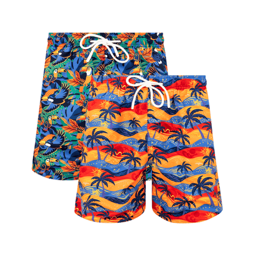 Oasis & Paradise Bundle - Mens Swim Shorts 2 Pack