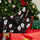 OddBalls Disco Santa Christmas socks in black, red and white