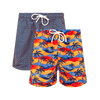 Orange & Oasis Bundle - Mens Swim Shorts 2 Pack