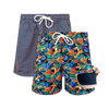 Orange & Paradise Bundle - Mens Compression Swim Shorts