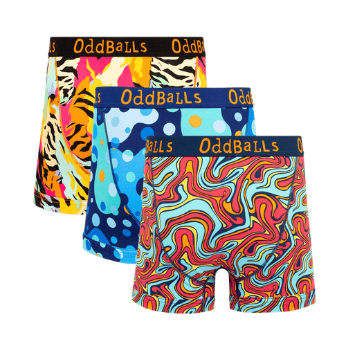 Pants Party Bundle - Mens Boxer Shorts 3 Pack