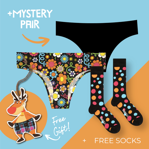 Women's Brazilian Seamless Briefs Subscription - 3 Months Prepaid (Free Socks + Free Delivery!)