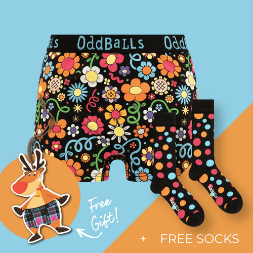 Women's Patterned Cotton Boxer Shorts Subscription - 3 Months Prepaid (Free Socks + Free Delivery!)