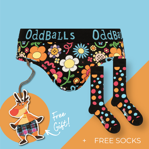 Women's Patterned Brief Knickers Subscription - 3 Months Prepaid (Free Socks + Free Delivery!)