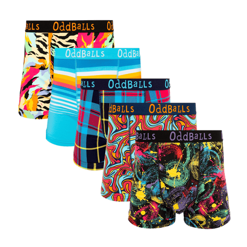 Rainy Day Bundle - Mens Boxer Shorts 5 Pack