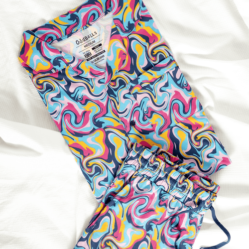 Ripple - Modal Men's Short Button Up Pyjamas Set