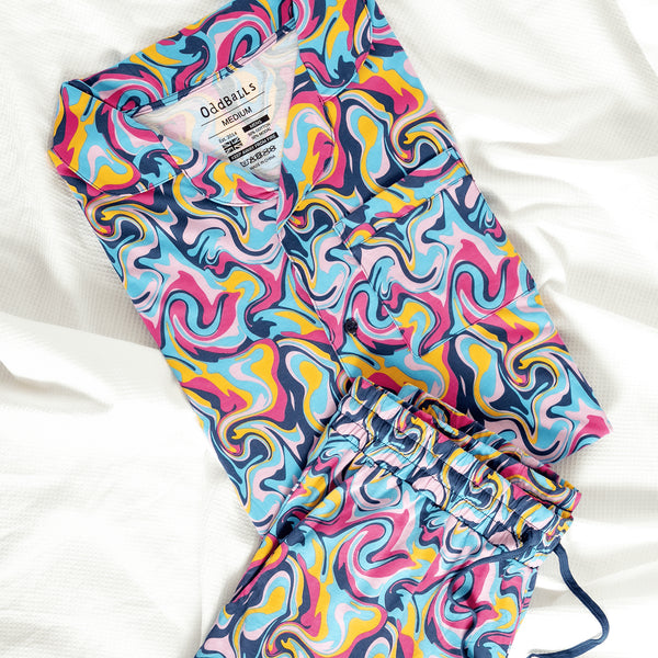 Ripple - Modal Men's Short Button Up Pyjamas Set