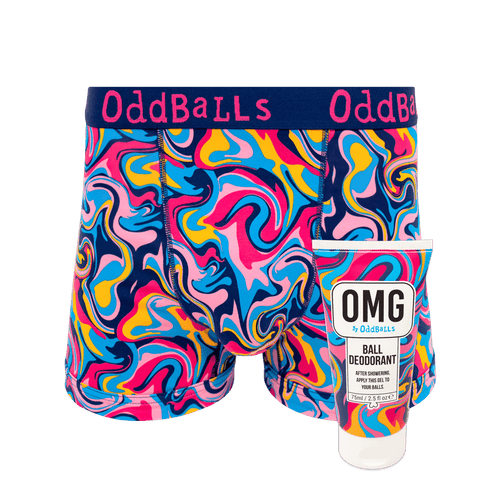 Ripple - Mens Boxer Shorts & Ball Deodorant Bundle