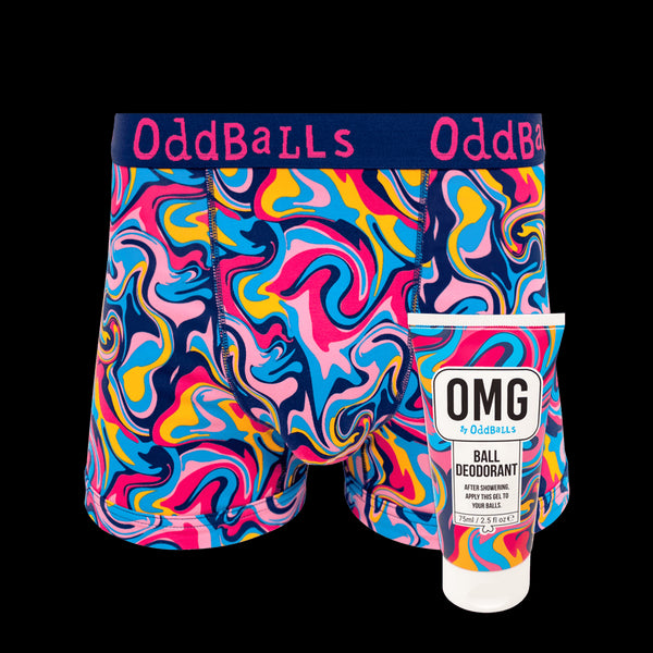 Ripple - Mens Boxer Shorts & Ball Deodorant Bundle