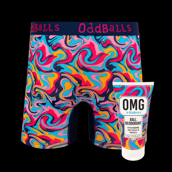 Ripple - Mens Bamboo Boxer Shorts & Ball Deodorant Bundle