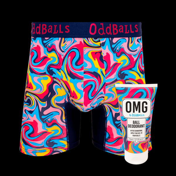 Ripple - Mens Bamboo Boxer Shorts & Ball Deodorant Bundle