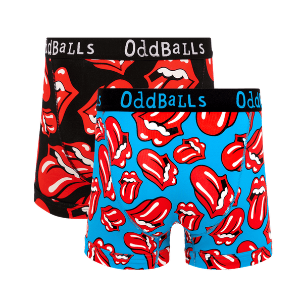 The Rolling Stones Bundle - Mens Cotton Boxer Shorts 2 Pack