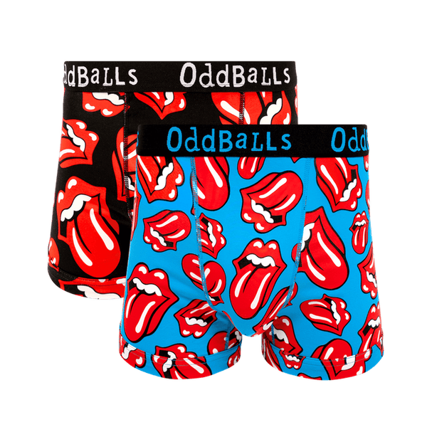 The Rolling Stones Bundle - Mens Cotton Boxer Shorts 2 Pack
