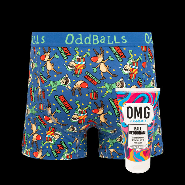 Rudolph - Mens Boxer Shorts & Ball Deodorant Bundle