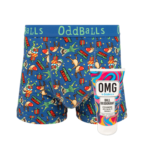Rudolph - Mens Boxer Shorts & Ball Deodorant Bundle