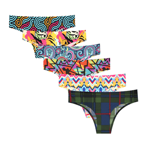 Best of 2025 Bundle - Ladies Seamless Brazilian Briefs 6 Pack