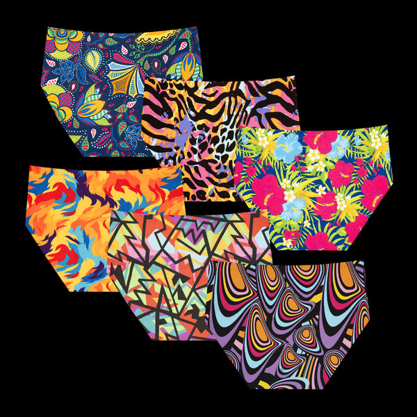 Festive Finale Bundle - Ladies Seamless Full Briefs 6 Pack