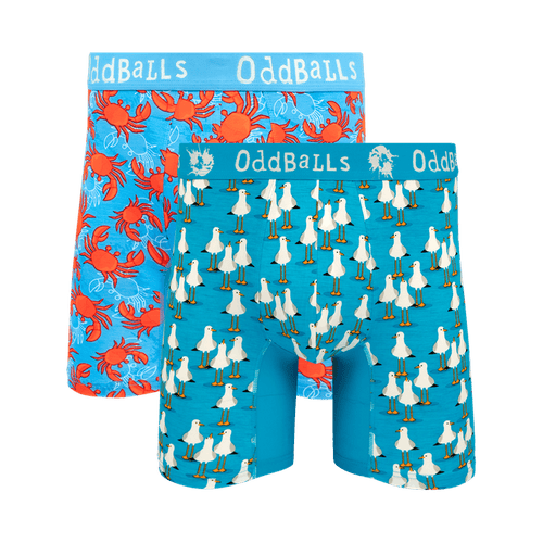 Seaside Bundle - Mens Bamboo Boxer Shorts 2 Pack