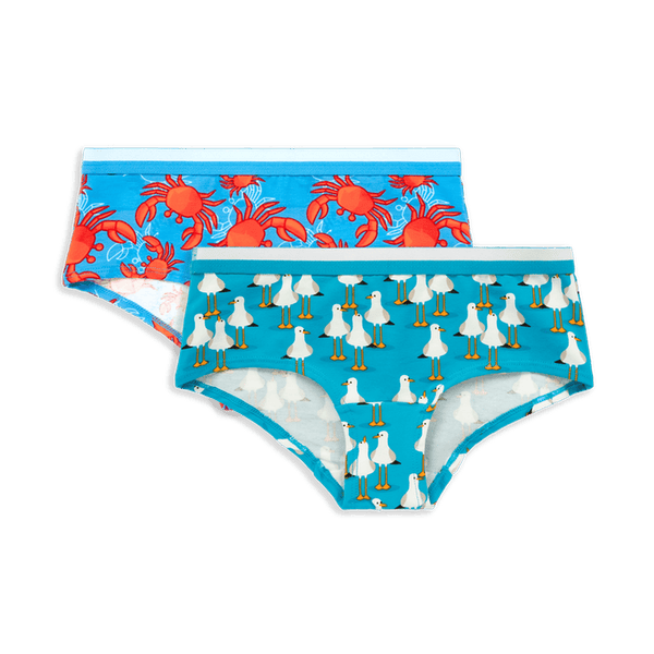 Seaside Bundle - Girls Cotton Knickers 2 Pack