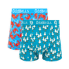 Seaside Bundle - Mens Cotton Boxer Shorts 2 Pack