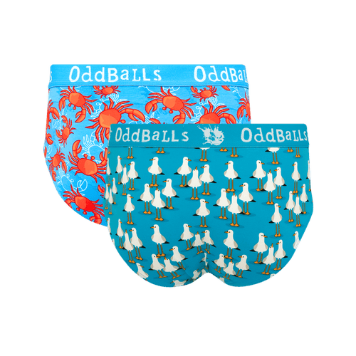 Seaside Bundle - Mens Cotton Briefs 2 Pack