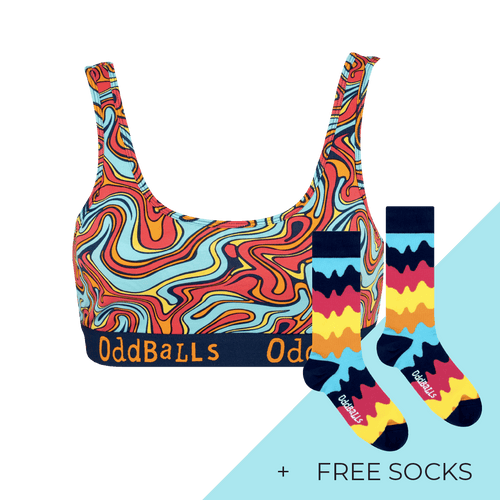 Women's Patterned Bralette Subscription - Monthly (Free Socks + Free Delivery!)