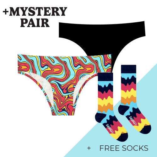 Women's Brazilian Seamless Briefs Subscription - Monthly (Free Socks + Free Delivery!)