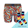 Women's Patterned Bamboo Boxer Shorts Subscription - 12 Month Prepaid (Free Socks + Free Delivery!)