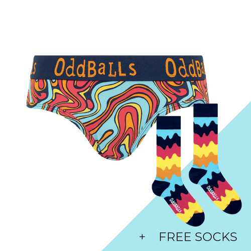 Women's Patterned Brief Knickers Subscription - Monthly (Free Socks + Free Delivery!)