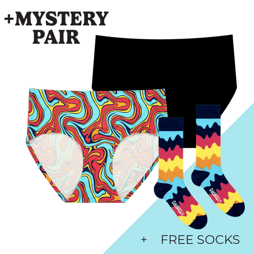 Women's Full Seamless Briefs Subscription - Monthly (Free Socks + Free Delivery!)