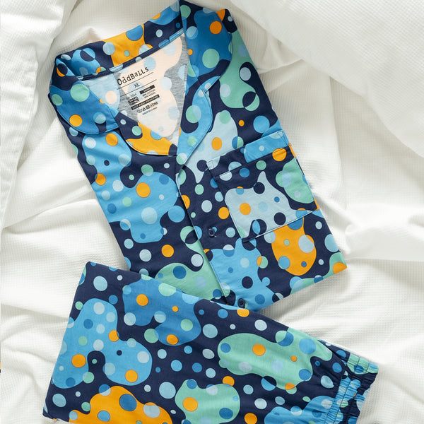 Space Balls - Modal Women's Short Button Up Pyjamas Set