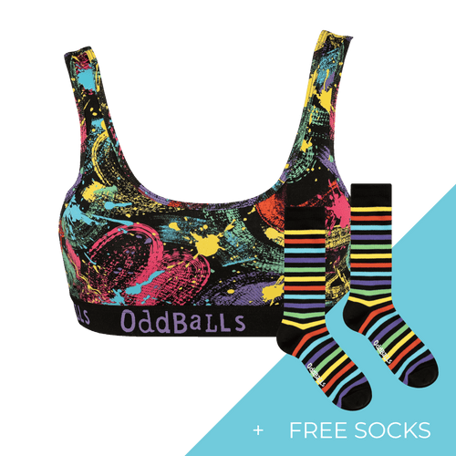 Women's Patterned Bralette Subscription - Monthly (Free Socks + Free Delivery!)