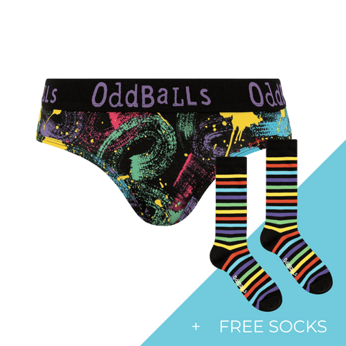 Women's Patterned Brief Knickers Subscription - Monthly (Free Socks + Free Delivery!)