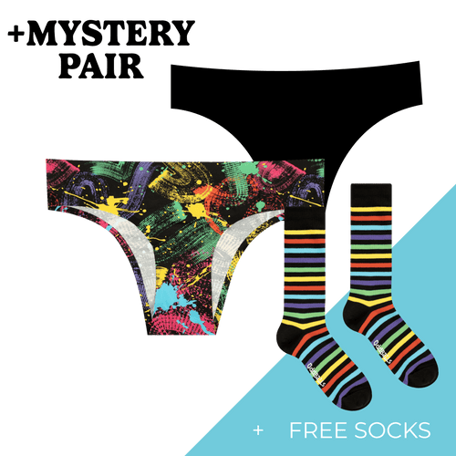 Women's Brazilian Seamless Briefs Subscription - Monthly (Free Socks + Free Delivery!)