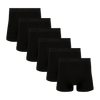 Stealth Black Bundle - Mens Cotton Boxer Shorts 6 Pack