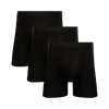 Stealth Black Bundle - Mens Bamboo Boxer Shorts 3 Pack