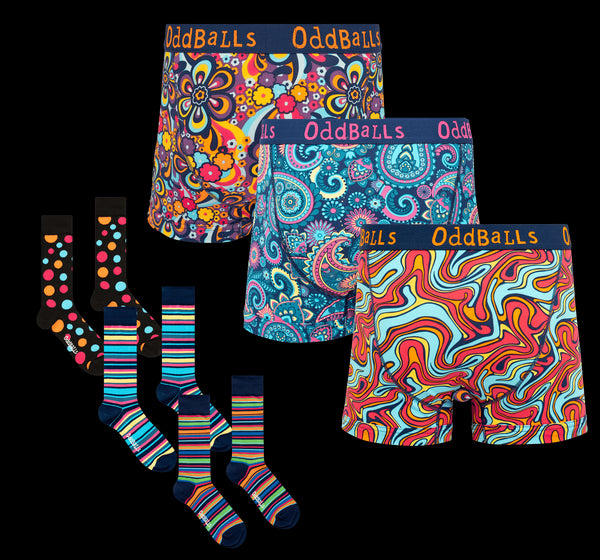 Stocking Filler Bundle - Mens Boxer Shorts & Socks 3 Pack