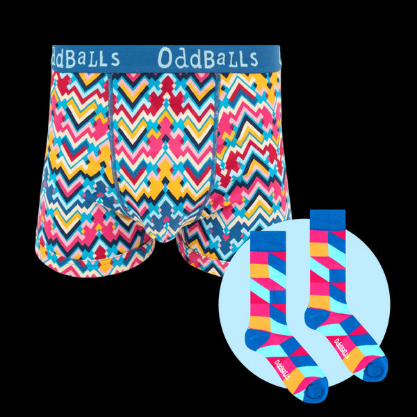 Summit - Mens Boxer Shorts & Matching Sock