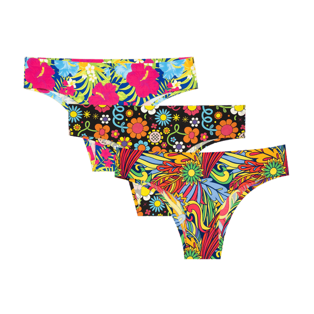 Sun Chaser Bundle - Ladies Seamless Brazilian Briefs 3 Pack