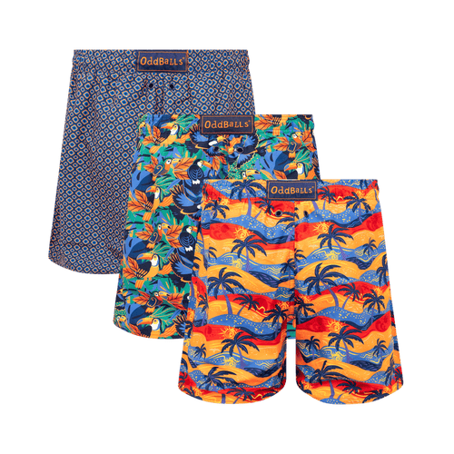 Sunset Bundle - Mens Swim Shorts 3 Pack
