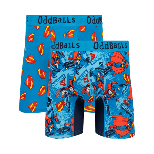 Superman Bundle - Mens Bamboo Boxer Shorts 2 Pack